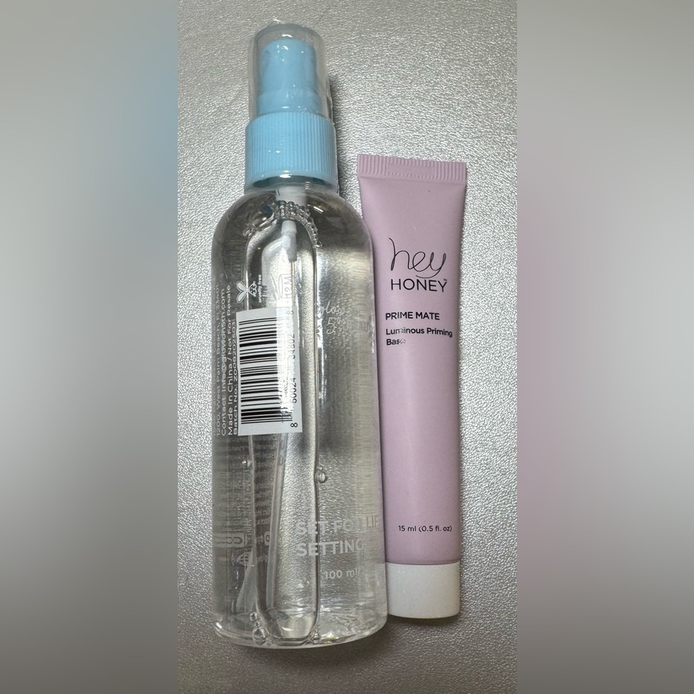 GLOW ON 5TH Set For Life Setting Spray Bonus Hey Honey Prime Base